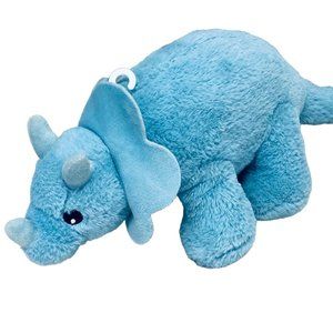 Kellytoy Blue Dinosaur Baby Rattle Plush Toy Triceratops 2020